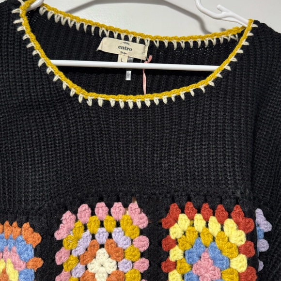 Entro Black Granny Squares Sweater - Picture 3 of 10